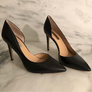 INC - Black Leather Kenjay D'Orsay Pumps - Size 8.5 Excellent used condition